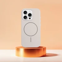 Blizgus magnetinis dėklas, suderinamas su MagSafe, IPHONE 14 PLUS baltas