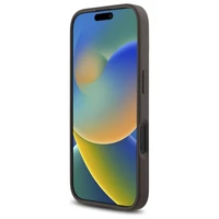 Guess 4G mažas klasikinis magnetinis dėklas iPhone 16 telefonui – rudas