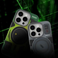 FORCELL F-PROTECT Lygiai su dviejų sluoksnių 4D technologija, militarinio kritimo testo suderinamas su MagSafe SAMSUNG S25 - cyber žalias