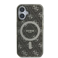 Guess IML 4G Background MagSafe iPhone 16 dėklas - rudas