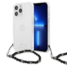 Guess GUHCP13XKPSBK iPhone 13 Pro Max 6.7" Permatomas kietas dėklas Juodas Perlas