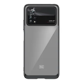 Outer Space Case dėklas telefonui Xiaomi Poco X4 Pro 5G su lanksčiu rėmu juodas