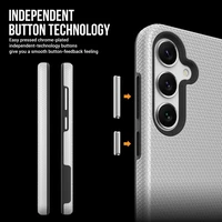 Dėklas Perfectionists Triangle Case Samsung A566 A56 5G sidabrinis