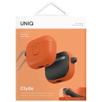 Uniq Clyde Lock dėklas AirPods 4 - oranžinis