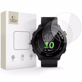 Tech-Protect Glass Fit+ 2-jų rinkinys grūdintas stiklas Garmin Forerunner 55 - skaidrus