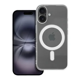 Skaidrus dėklas 2 mm IPHONE 16 suderinamas su Magnetine (kameros apsauga) permatomas