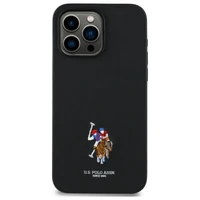 US Polo USHCP15XPEMK iPhone 15 Pro Max 6.7" juodas/juodas Siuvinėta DH spalva