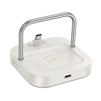 Stalo įkroviklis Hoco 2in1 USB C PD QC 3A 30W + belaidžiu įkrovimu 5W CQ16B baltas