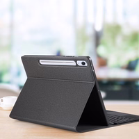 DUX DUCIS dėklas planšetėlei TK sulankstomas su belaidžiu klaviatūra skirtas SAMSUNG Tab S10 FE Plus - juodas