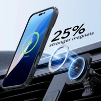 ESR Classic Hybrid Kickstand Halolock MagSafe komplektas su apsauginiu stiklu iPhone 16 - juodas