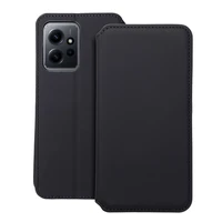 DUAL POCKET knygos tipo dėklas telefonui XIAOMI Redmi Note 12 5G juodas