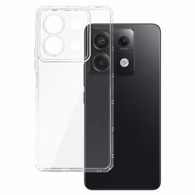 Šarvuotas smūgiams atsparus dėklas telefonui Xiaomi Redmi Note 13 Pro 5G skaidrus