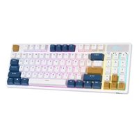 Royal Kludge RK89 RGB belaidė mechaninė klaviatūra, Lemon jungiklis (balta) (QWERTY)