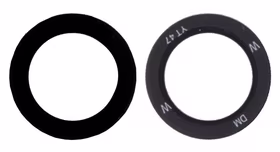 Samsung S911/S916 S23/S23 Plus kameros stikliukas Black (lens Main/UW) (service pack)