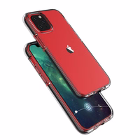 Spring Case skaidrus TPU gelio apsauginis dėklas su spalvotu rėmeliu iPhone 13 mini šviesiai mėlynas