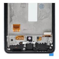 LCD ekranas SAMSUNG A53 A536 HARD OLED su juodu rėmu