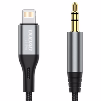Audio adapteris Dudao (L11 Pro)  iš "lightning" į 3,5mm pilkas