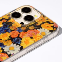 Glow Glam dėklas telefonui Oppo Reno 13F 5G (Global) / 13FS 5G oranžinis