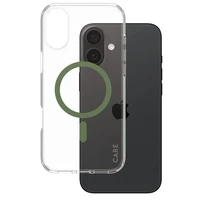 CARE by PanzerGlass Flagmano dėklas telefonui iPhone 16 Plus 6.7" žalias/žalias Magnetinis 1371