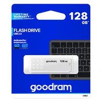 GOODRAM UME2 USB atmintukas - 128GB USB 2.0 baltas