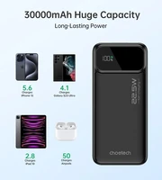 Išorinė baterija Power Bank Choetech B730 22.5W 30000mAh juoda