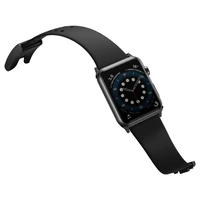 Baseus Slip-Thru dirželis laikrodžiui Apple Watch 3/4/5/6/SE 38mm/40mm juodas (LBWSE-01)