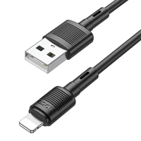 Kabelis USB A į Lightning Hoco 2,4A 1 m X83 juodas