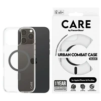 CARE by PanzerGlass Flagmano dėklas telefonui iPhone 16 Pro Max 6.9" juodas/juodas Magnetinis 1348