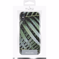 PURO Glam Tropical Leaves - dėklas iPhone Xs / X (Brilliant Leaves)
