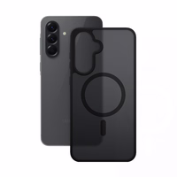 Crong Hybrid Matte Magnetic - MagSafe dėklas Samsung Galaxy A36 / A37 (juodas)