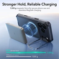 ESR Cyber Kickstand Magnetinis dėklas telefonui iPhone 17 Pro Max - juodas