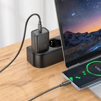 Įkroviklis Hoco USB-C QC PD 20W + kabelis USB-C į Lightning N60 juodas