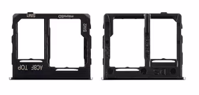 SIM kortelės laikiklis Samsung A326 A32 5G 2021 Black originalus (service pack)