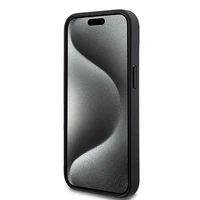 DKNY Odinis languotas mono raštas ir spausdintos juostos dėklas telefonui iPhone 15 Plus / 14 Plus - juodas