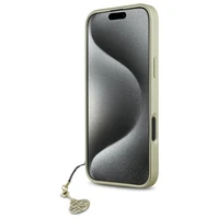 Guess 4G Charms Kolekcijos dėklas iPhone 16 Plus - rudas