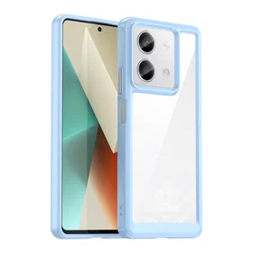 Kosmoso dėklas su geliniu rėmeliu telefonui Xiaomi Redmi Note 13 Pro - mėlynas