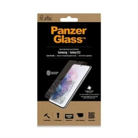 PanzerGlass E2E Microfracture antibakterinis stiklas Samsung Galaxy S22 - su juodu rėmeliu
