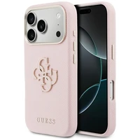 GUESS case for IPHONE 17 Pro GUHCP17L5PS4RGGP (PU FW Resin Logo) pink