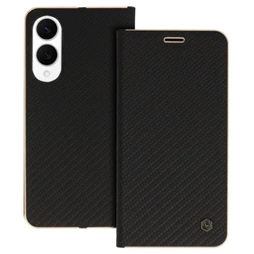 Wonder Frame anglies dėklas telefonui Samsung Galaxy S25 Edge juodas