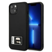 Dėklas telefonui Karl Lagerfeld Ikonik Patch Case iPhone 13 - juodas