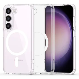 Tech-Protect FlexAir Hybrid Magnetinis dėklas telefonui Samsung Galaxy S23 - skaidrus