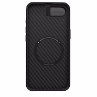 Nillkin CarboProp Magnetic dėklas with kameros dangtelis and stovas iPhone 16e / 17e - juodas