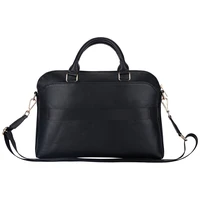 Guess Kompiuterio krepšys Grūdėta PU Užtrauktuko kišenė ir Trikampio logotipas 15" Nešiojamam kompiuteriui Juodas