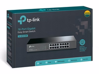 TP-Link TL-SG1016DE Valdomas L2 Gigabit Ethernet (10/100/1000) 1U Juoda