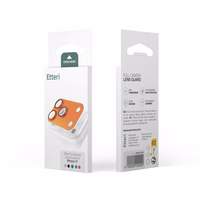 Etteri full camera lens guard for iPhone 17 juodas