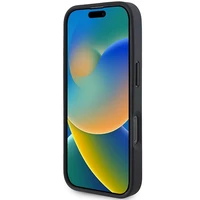 BMW M perforuota trispalvė linija Magnetinis dėklas iPhone 16 Pro - juodas