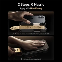 ESR UltraFit Armorite Pro grūdintas stiklas iPhone 16 Pro / 17 - skaidrus