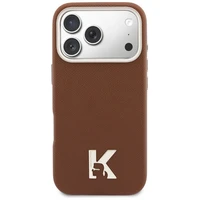 Karl Lagerfeld Karl Head Logo MagSafe Case for iPhone 17 Pro - Brown