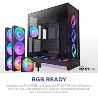 NZXT H9 Flow RGB+ „Midi Tower“ Juoda