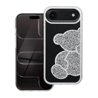 TEDDY BEAR dėklas telefonui IPHONE 17 Air sidabrinis